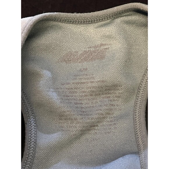 Avia Sports Bra Womens Medium Gray Zip Front Racerback Lightly Lined Seamless - Picture 2 of 5
